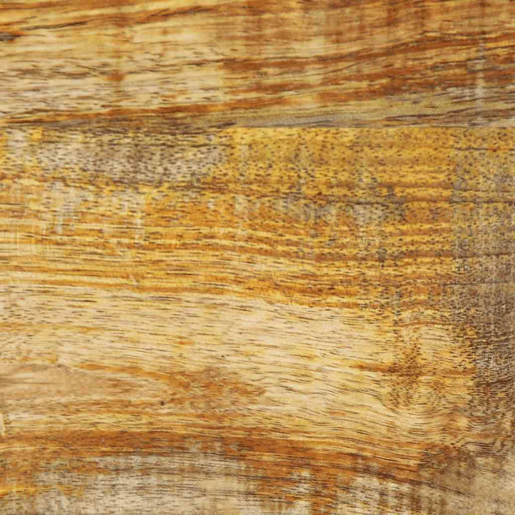Bedside table 50x27x50 cm solid rough mango wood