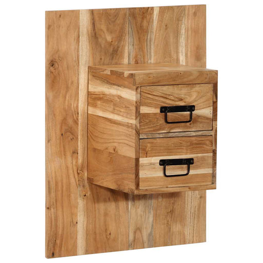 Bedside table 60x32x80 cm solid acacia wood