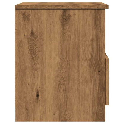 Bedside table 40x40x50 cm derived from artisanal oak wood