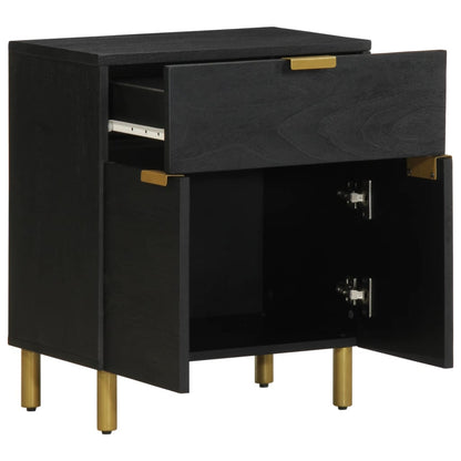 Mesa de cabeceira 50x33x60 cm derivados de madeira preto