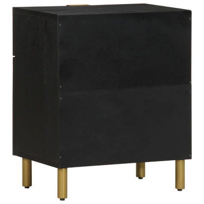 Mesa de cabeceira 50x33x60 cm derivados de madeira preto