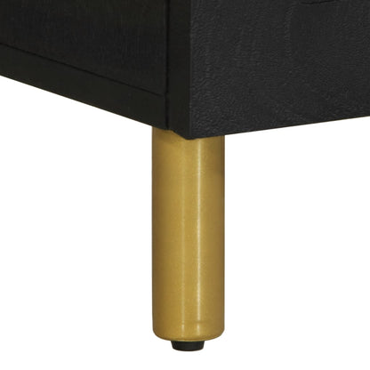 Mesa de cabeceira 50x33x60 cm derivados de madeira preto