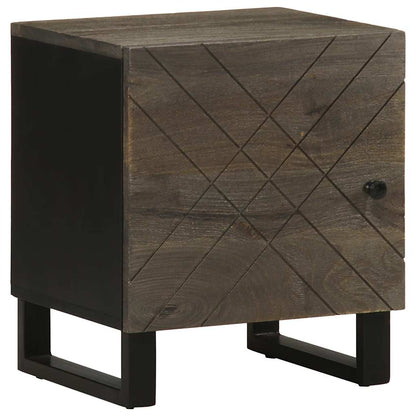 Bedside tables 2 pcs 40x33x46 cm solid mango wood black