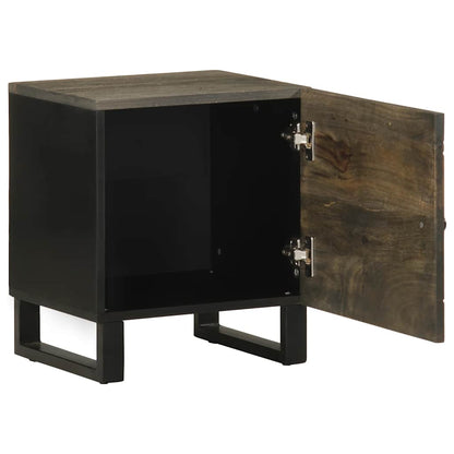 Bedside tables 2 pcs 40x33x46 cm solid mango wood black