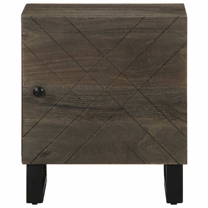 Bedside tables 2 pcs 40x33x46 cm solid mango wood black