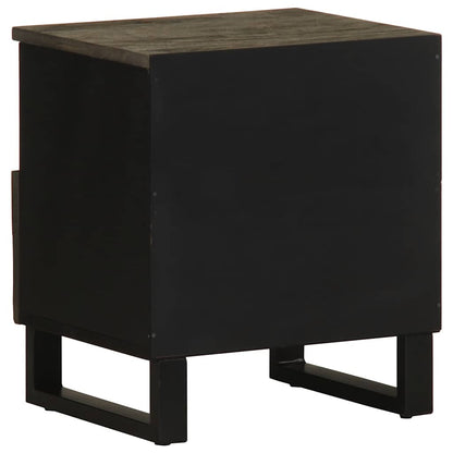 Mesa de cabeceira 40x33x46 cm madeira de mangueira maciça preto