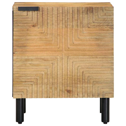 Bedside tables 2 pcs brown solid mango wood
