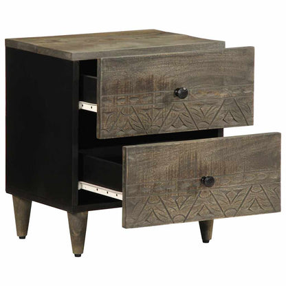 Light grey bedside tables 2 pcs 40x33x46 cm