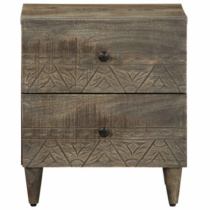 Light grey bedside tables 2 pcs 40x33x46 cm