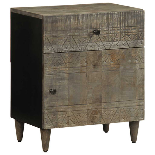 Light grey bedside table 50x33x60 cm