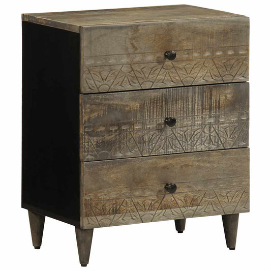 Light grey bedside table 50x33x60 cm