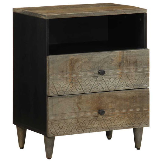 Light grey bedside table 50x33x60 cm