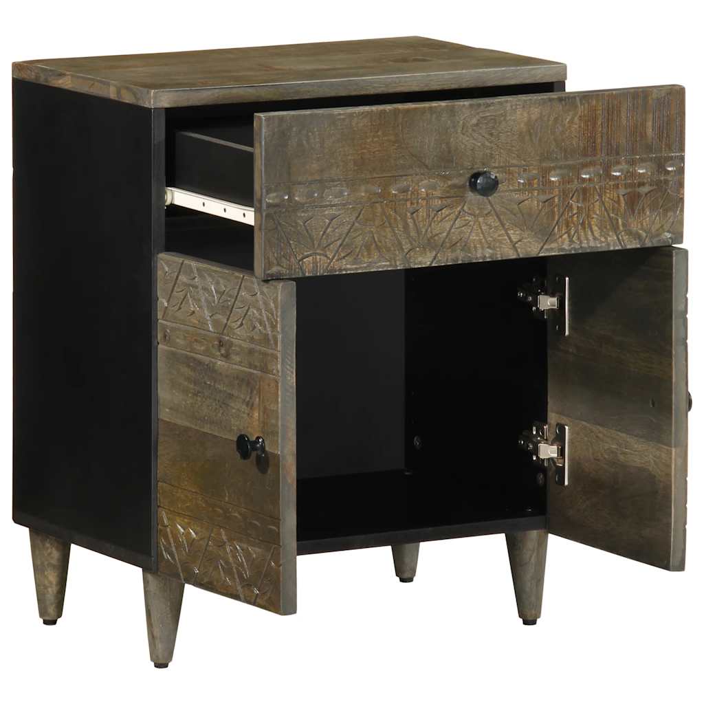 Light grey bedside table 50x33x60 cm