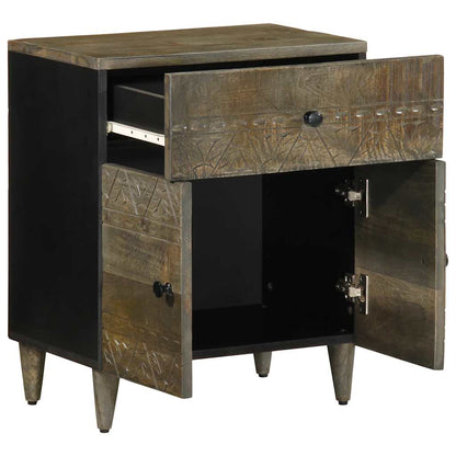 Light grey bedside table 50x33x60 cm