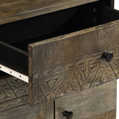 Light grey bedside table 50x33x60 cm