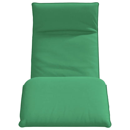 Espreguiçadeira dobrável 175x54x8,5 cm tecido Oxford verde