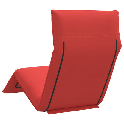 Espreguiçadeira dobrável 175x54x8,5 cm tecido Oxford vermelho
