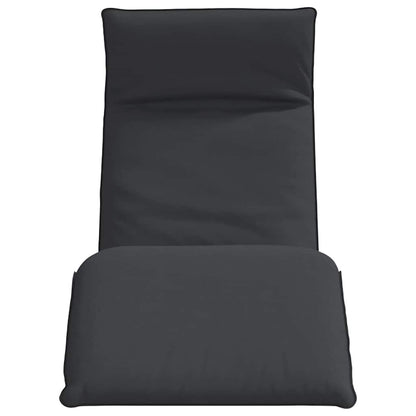 Folding sun lounger 175x54x8.5 cm black Oxford fabric