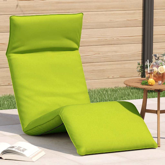 Espreguiçadeira dobrável 175x54x8,5 cm verde brilhante