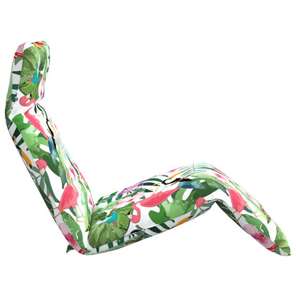 Espreguiçadeira dobrável 175x54x8,5 cm tecido Oxford multicor