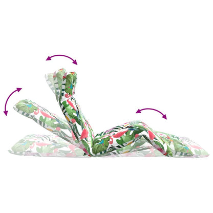 Espreguiçadeira dobrável 175x54x8,5 cm tecido Oxford multicor