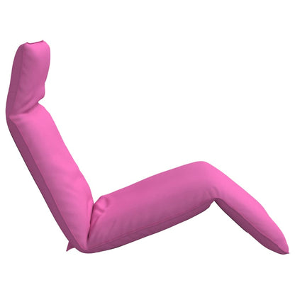 Folding sun lounger 175x54x8.5 cm pink Oxford fabric