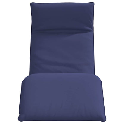 Folding sun lounger 175x54x8.5 cm navy blue