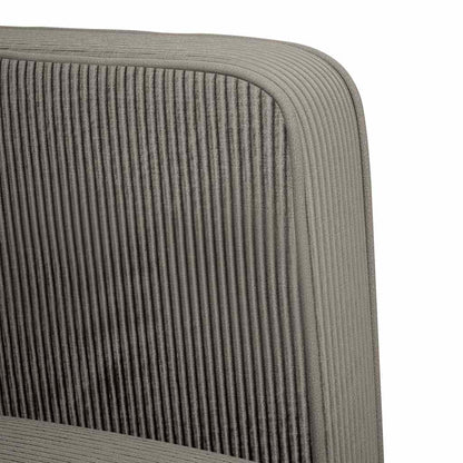 109 cm glove sofa in light grey corduroy fabric