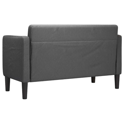 109 cm glove sofa in dark grey corduroy fabric