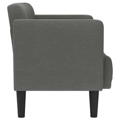 Sofa-glove 111 cm dark grey fabric