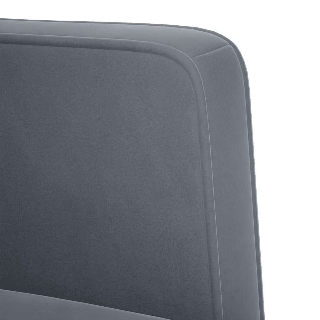 111 cm dark grey velvet glove sofa