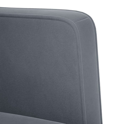 111 cm dark grey velvet glove sofa