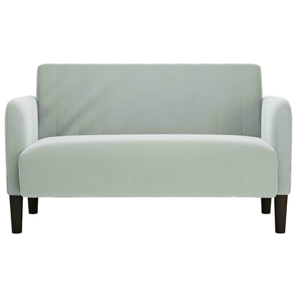 Sofá-luvas 109 cm veludo cinzento-claro