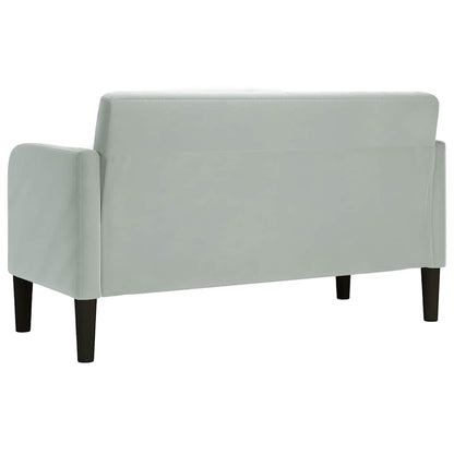 Sofá-luvas 109 cm veludo cinzento-claro