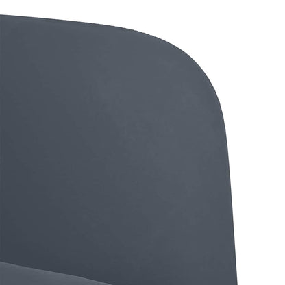 109 cm dark grey velvet glove sofa