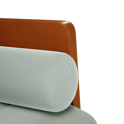 Sofa-gloves with rollers 110 cm light grey velvet