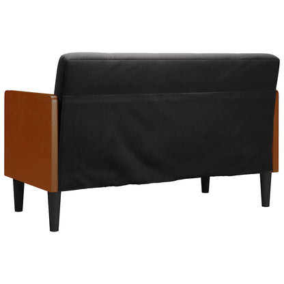 Sofá-luvas com rolos 110 cm veludo preto