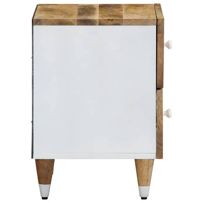 Bedside tables 2 pcs 40x33.5x46 cm solid mango wood