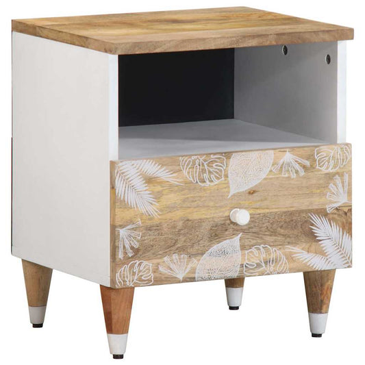 Bedside table 40x33x46 cm solid mango wood