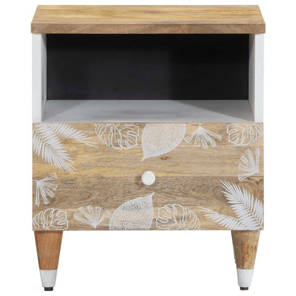 Bedside table 40x33x46 cm solid mango wood