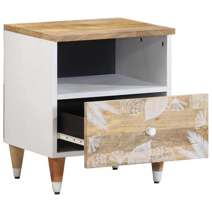 Bedside table 40x33x46 cm solid mango wood