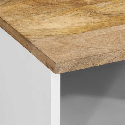 Bedside table 40x33x46 cm solid mango wood