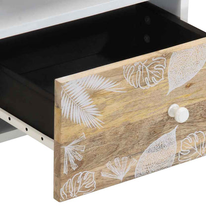 Bedside table 40x33x46 cm solid mango wood