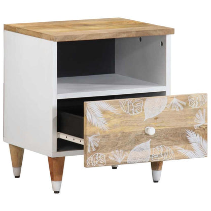 Bedside tables 2 pcs 40x33x46 cm solid mango wood
