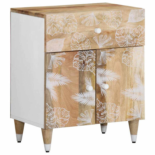 Bedside table 50x33x60 cm solid mango wood