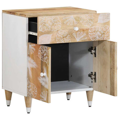 Bedside table 50x33x60 cm solid mango wood