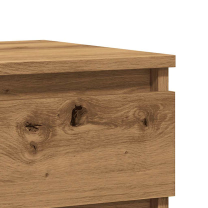 Bedside table 40x35x50 cm derived from artisanal oak wood
