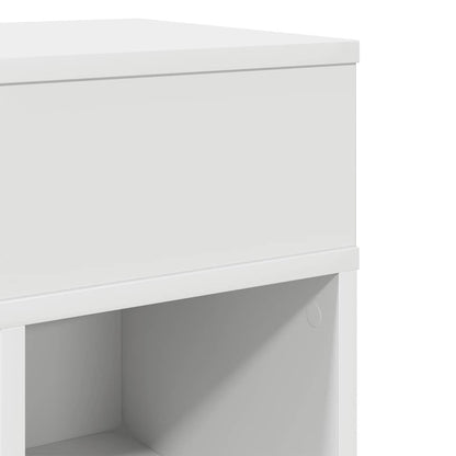 Mesa de cabeceira com gaveta 25x31x66 cm branco