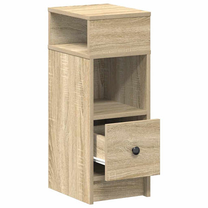Mesas de cabeceira 2 pcs com gaveta 25x31x66 cm carvalho sonoma