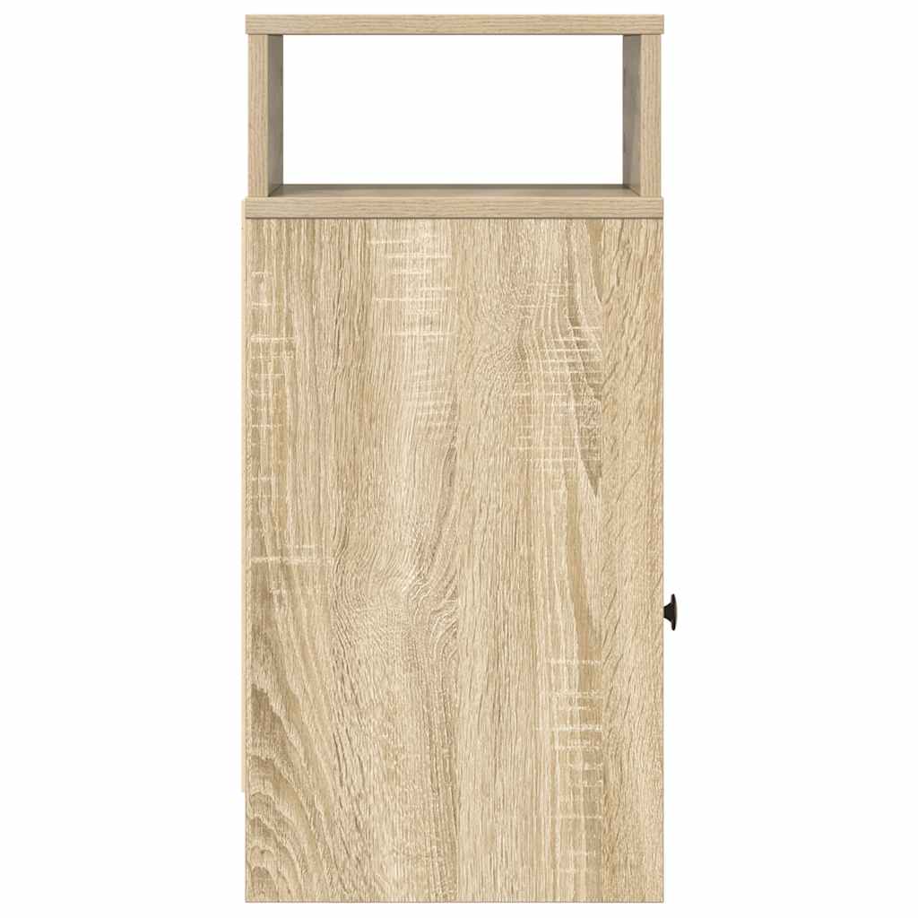 Mesas de cabeceira 2 pcs com gaveta 25x31x66 cm carvalho sonoma